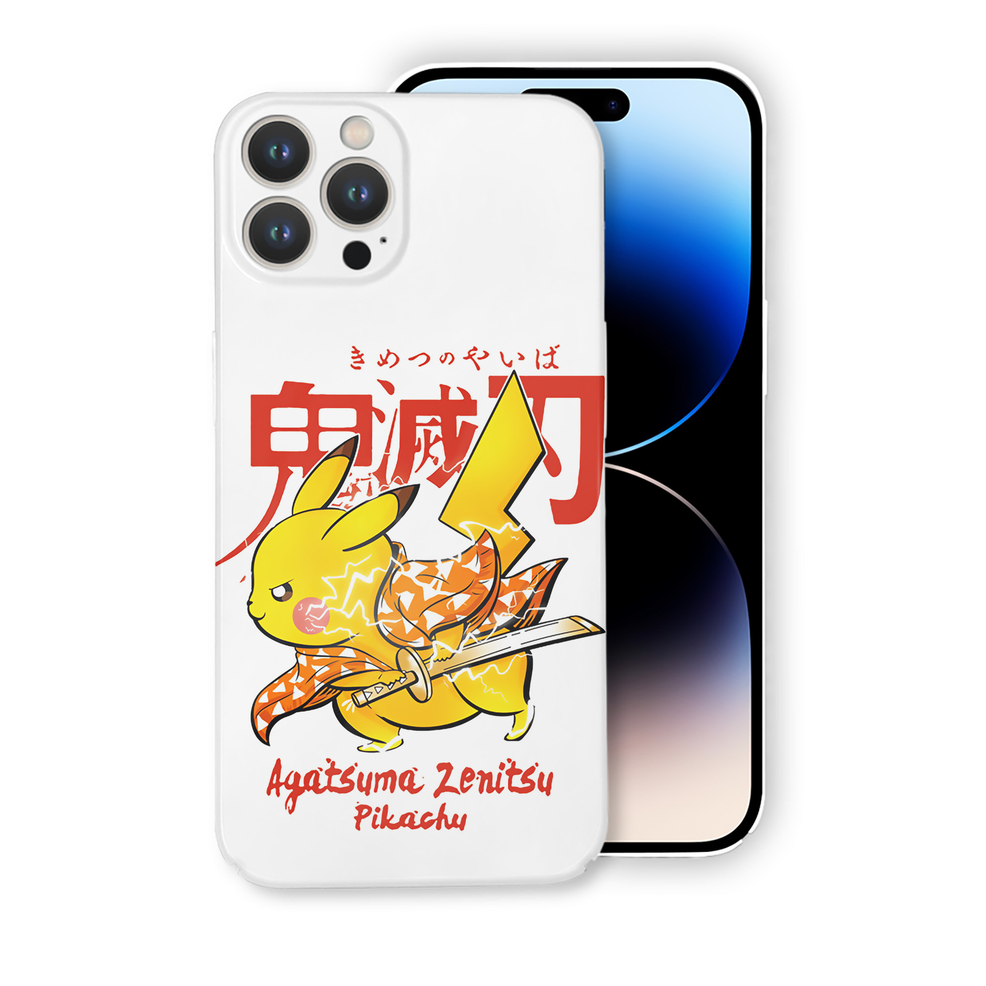 （画像用） 鬼滅の刃（きめつのやいば）我妻 善逸／あがつま ぜんいつ Agatsuma Zenitsu 【iPhone 14シリーズ対応】ハードケース